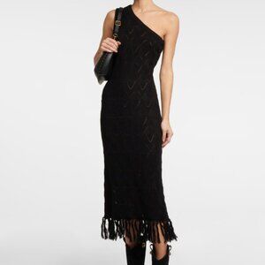 Dodo Bar Or Martin Asymmetric One-shoulder Pointelle-knit Maxi Dress